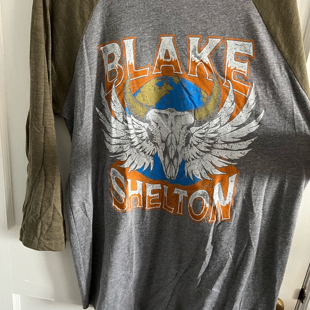 Blake Shelton tour Men's Raglan Shirt size L